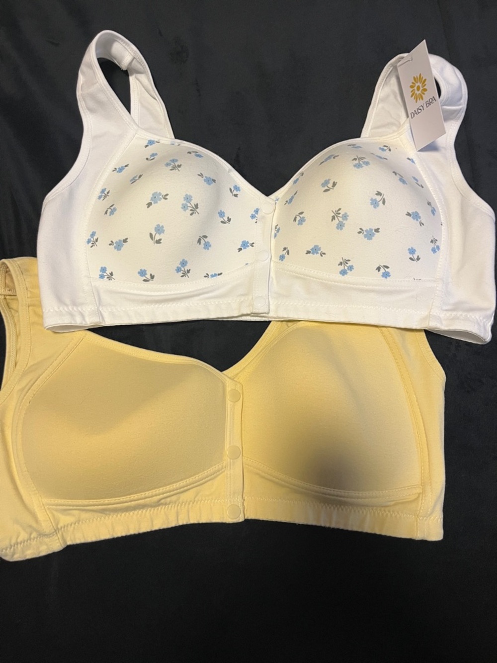 NWT Daisy Bra Floral Print Ultimate Lift Bra & Daisy Bra Yellow Front Closure